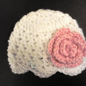 Crochet Baby Hat Pattern, Newborn, Baby Girl..